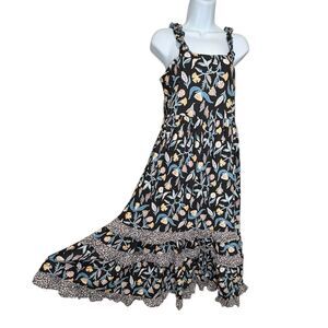 Universal Thread Floral Tiered Maxi Dress Women’s Size Small